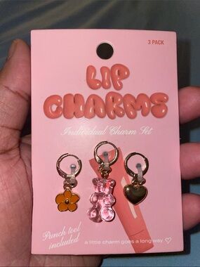 Lip Gloss Charms 3-Pack Charm Set